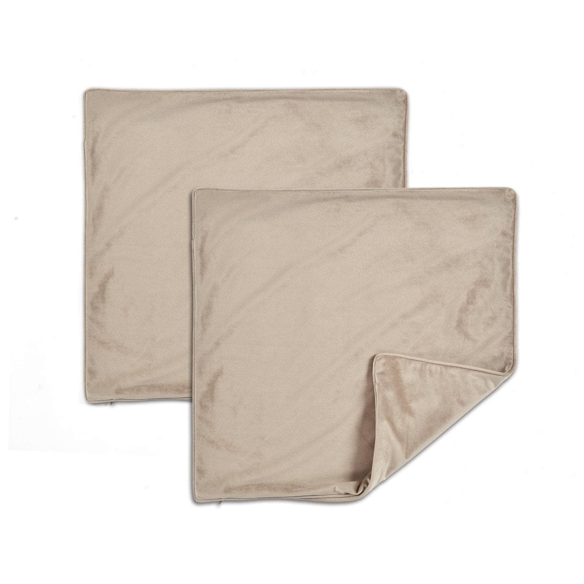 Velvet Solid Decorative Pillow Cover 2-pack Set