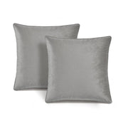 Velvet Solid Decorative Pillow Cover 2-pack Set