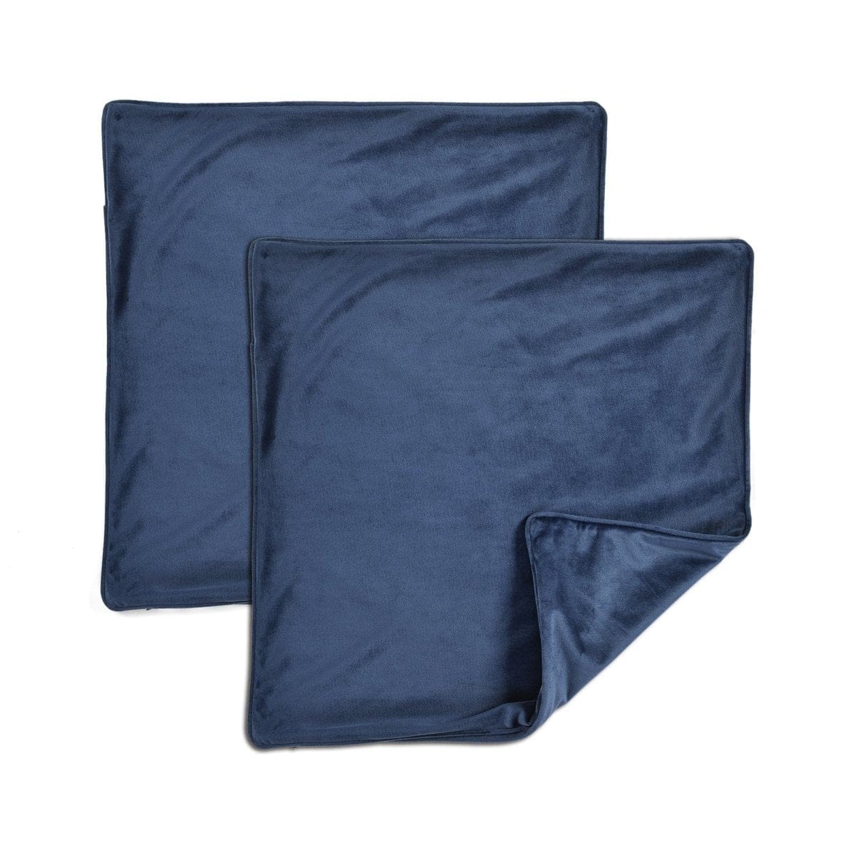 Velvet Solid Decorative Pillow Cover 2-pack Set