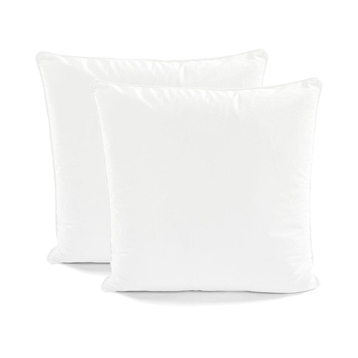 Velvet Solid Decorative Pillow Cover 2-pack Set