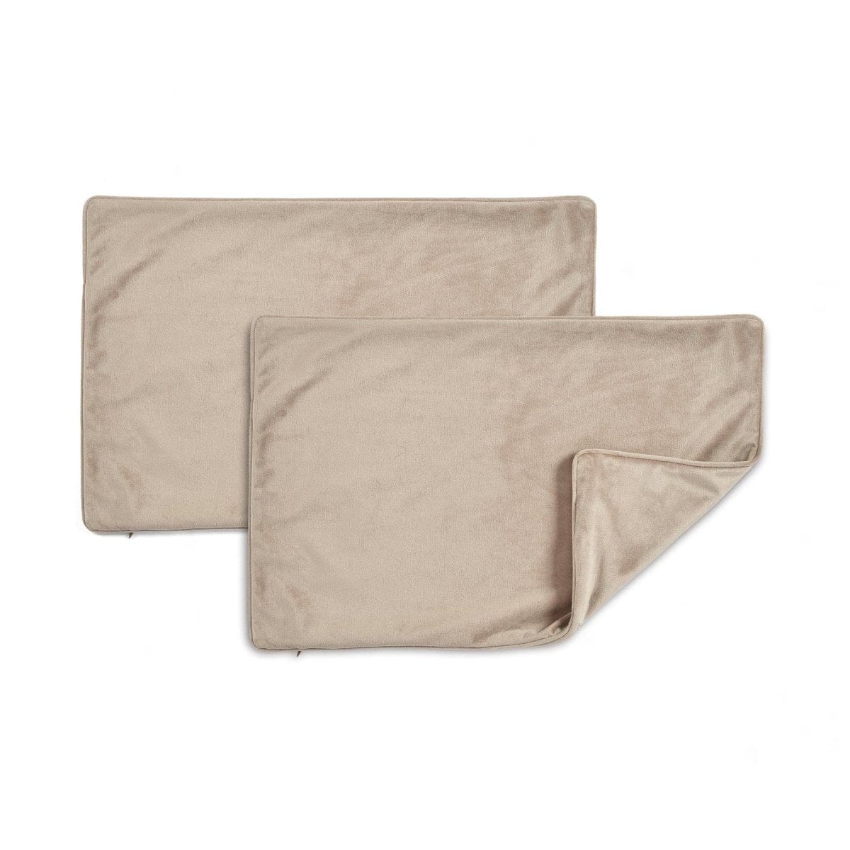 Velvet Solid Decorative Pillow Cover 2-pack Set