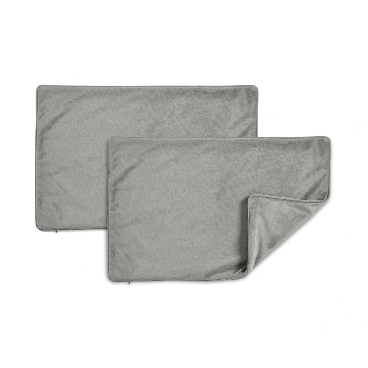 Velvet Solid Decorative Pillow Cover 2-pack Set