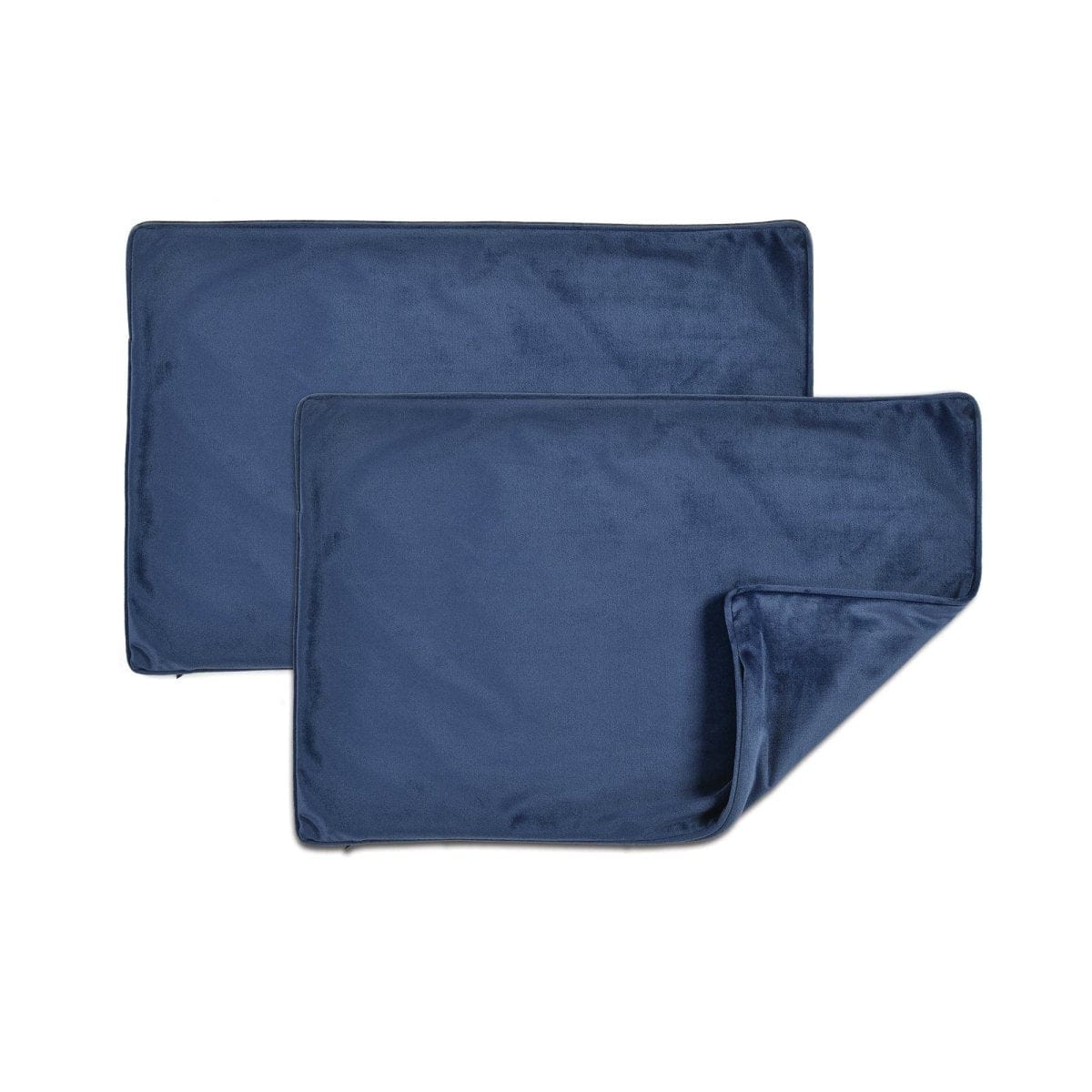 Velvet Solid Decorative Pillow Cover 2-pack Set