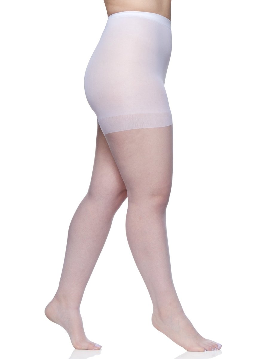 Queen Ultra Sheer Control Top Pantyhose With Sandalfoot Toe