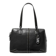 Michael Kors Astor Women Large Studded Leather Tote Bag Black