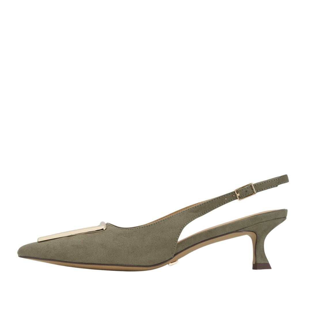 Cecilia Slingback Green | Extended Sizing Only