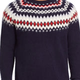 The Men's Store Bloomingdale's Merino Wool Fair Isle Sweater Blue