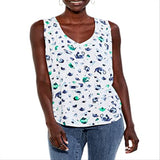 NIC+ZOE Women's Green Multi Garden Party Tank Size X-Small