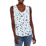 NIC+ZOE Women's Green Multi Garden Party Tank Size X-Small