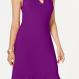 Thalia Sodi Women's Flounce Hem Maxi Dress Purple Size Large