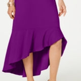 Thalia Sodi Women's Flounce Hem Maxi Dress Purple Size Large