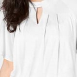 Thalia Sodi Women's Keyhole Top White Size Large