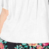 Thalia Sodi Women's Keyhole Top White Size Large