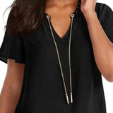Thalia Sodi Women's Chain-Trim Top Size S