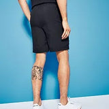 Royalty By Maluma Men's Relaxed Fit Belted 7 Swim Trunks Black Size XX-Large