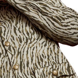 Royalty by Maluma Men's Relaxed Fit Jacquard Sweater Jacket Beige Size X-Large