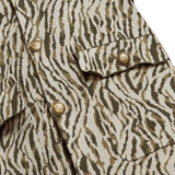 Royalty by Maluma Men's Relaxed Fit Jacquard Sweater Jacket Beige Size X-Large