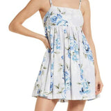 Willow Rubi Powder Blue Babydoll Minidress, Size Large