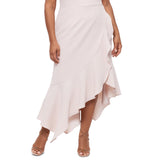 XSCAPE Women's Off The Shoulder Gown Pink Size 20W