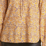 Rebecca Taylor Speckled Fleur Marig Abstract Floral Blouse, Size 12