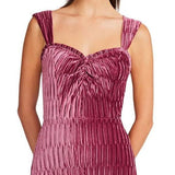 Betsey Johnson Women's Velvet Knee Length Sheath Dress Pink Size Large