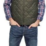 Weatherproof Vintage Men's Diamond Quilted Vest Green Size Small