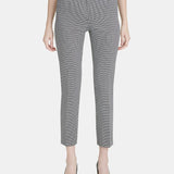 Calvin Klein Women's Square Print Ankle Pants Gray Size 14