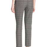 Calvin Klein Women's Plaid Ankle Pants Gray Size 16