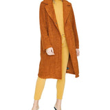Sanctuary Women's Go Long Faux Teddy Coat Brown Size XX-Large