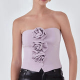 Endless Rose Strapless Flower Top