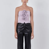 Endless Rose Strapless Flower Top