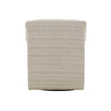 Upholstered Swivel Chair with Recessed Arms and Tight Back