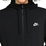 Nike Men's Large Black Full-Zip Sportswear Club Fleece Hoodie