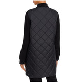 Eileen Fisher Women's Mixed Media Stand Collar Jacket Black Size Large