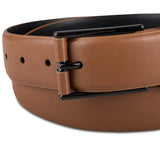 Alfani Men's Stretch Faux Leather Wrapped Buckle Dress Belt Brown Size X-Large