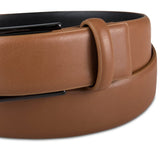 Alfani Men's Stretch Faux Leather Wrapped Buckle Dress Belt Brown Size X-Large
