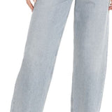 AGOLDE Broken Waistband Super High Waist Loose Organic Cotton Jeans in Sideline Size 27