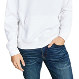 And Now This Men's Fleece Pullover Hoodie White Size Small
