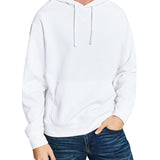 And Now This Men's Fleece Pullover Hoodie White Size Small