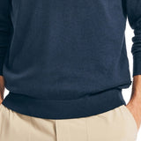 Nautica Men's Navtech Performance Classic Fit Solid Quarter Zip Sweater Blue Size XXX-Large
