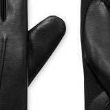 Isotoner Signature Unisex Sleekheat Stretch Leather Touchscreen Gloves Black Size Regular