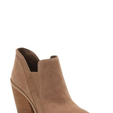 Vince Camuto Women's Gradina Block Heel Bootie Brown Size 6M