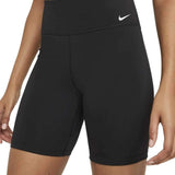 Nike One Mid-Rise Bike Shorts - Black/White Size M