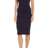 Vince Camuto Sleeveless Knit Dress In Navy Size Medium