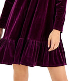 Taylor Women's Velvet Mini Fit & Flare Dress Red Size 8 Petite