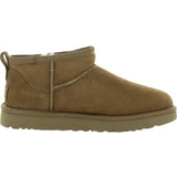Ugg Classic Ultra Mini Booties for Women - Size 8 in Chestnut Brown