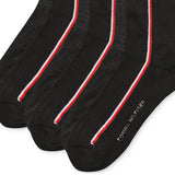 Tommy Hilfiger Men's 6 Pk Athletic Crew Socks Black Size Regular