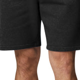 Columbia Men's Trek Relaxed Fit Stretch Logo Print Fleece Shorts Black Size Large