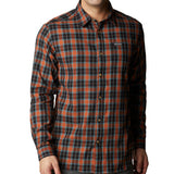 Columbia Men's Vapor Ridge Iii Long Sleeve Shirt Brown Size XX-Large