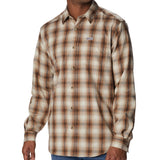 Columbia Men's Vapor Ridge Iii Long Sleeve Shirt Brown Size Small